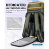 2026 New Design Outdoor Backpack 65L Snowboard Boots Travel Backpack Ski Boot Bag for Helmet Ski Shoes